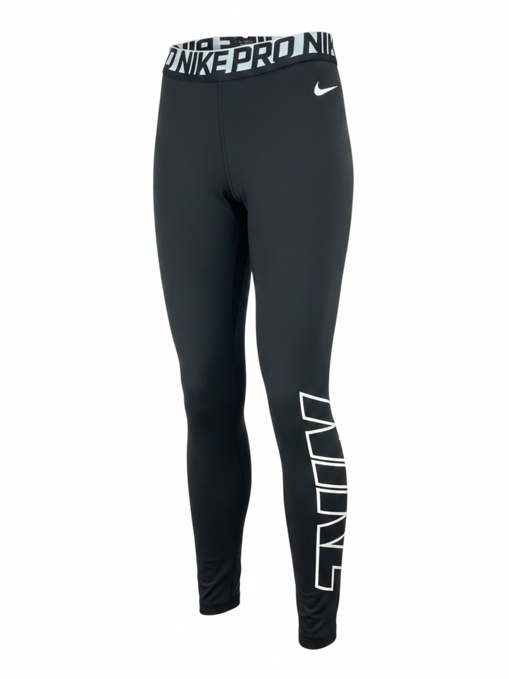 Nike Pro Warm Compression Tight Leggings Unisex Pants Yoga Logo Spellout